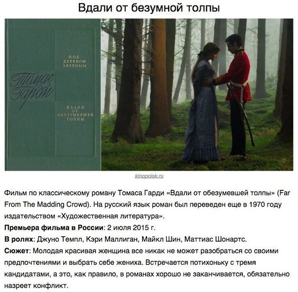 5 прекрасных книг, которые экранизируют в этом году - Трейлеры