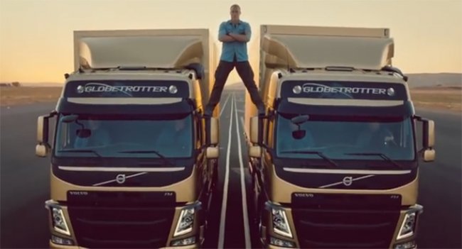 Знаменитый поперечный шпагат Ван Дамма в рекламном ролике Volvo. - Трейлеры