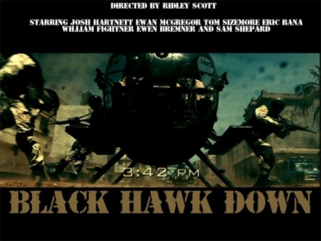 Фильм "Черный ястреб" / Black Hawk Down (2001) - Трейлеры