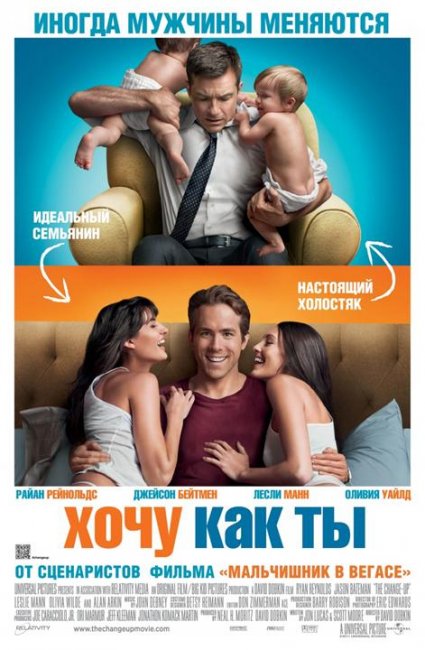 Фильм "Хочу как ты" (The Change-Up) - Трейлеры