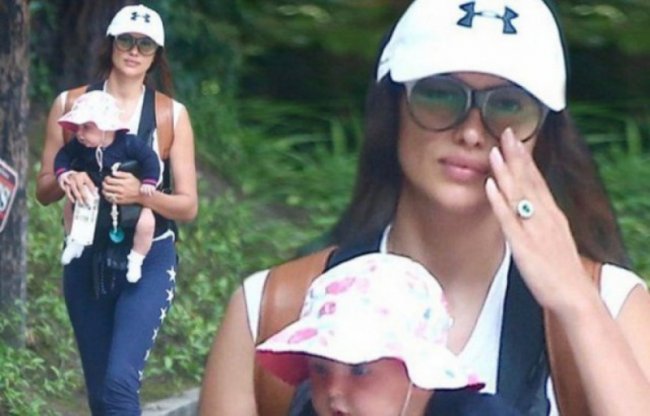 Ирина Шейк впервые показала лицо дочери