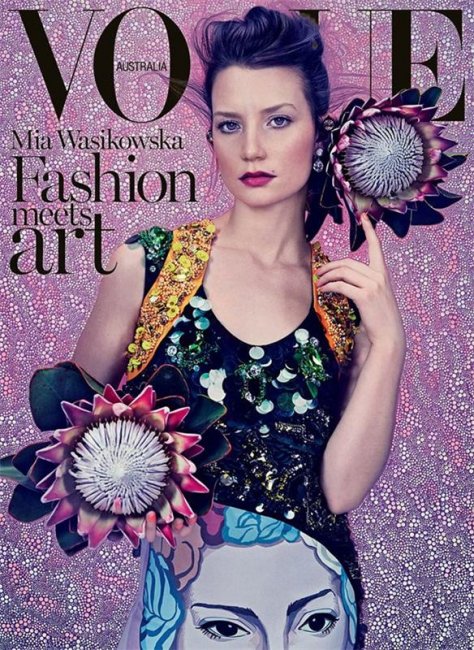 Фотосессия Мии Васиковской для журнала Vogue Australia - Актрисы