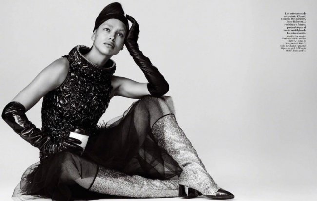 Ирина Шейк полностью обнажилась для испанского Vogue