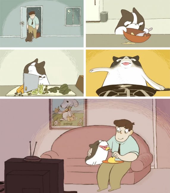 Потрясающий короткометражный мультфильм "Omelette" от Madeline Sharafian - Трейлеры