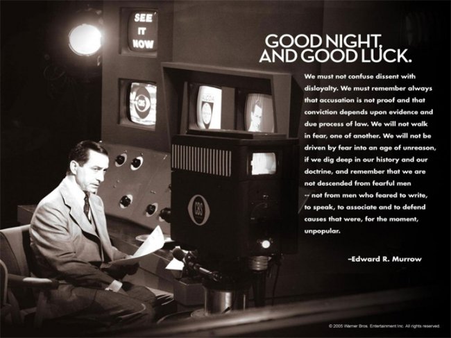 «Доброй ночи и удачи» — историческая драма режиссёра Д.Клуни - Трейлеры