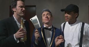 «Четыре комнаты»— проект, состоящий из 4 эпизодов и объединенных общим героем — портье Тэдом - Трейлеры