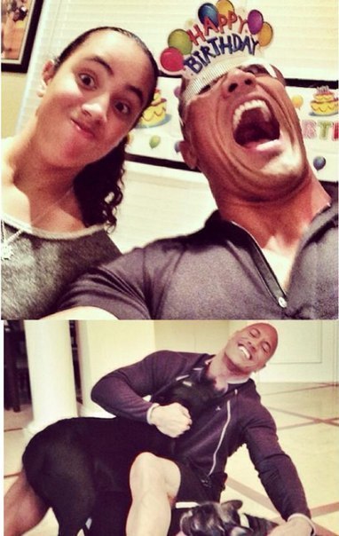 Смешные фотографии с Дуэйном Джонсоном - Биографии