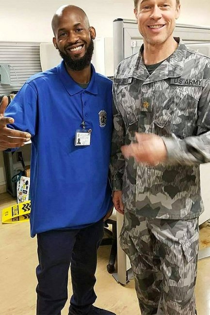 Брэд Питт на съемках фильма про космонавта-аутиста