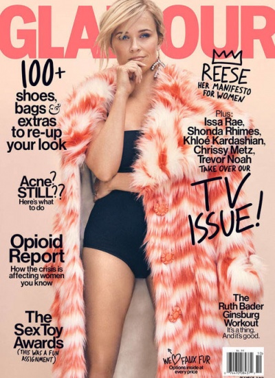 Роскошная Риз Уизерспун блистает на страницах глянца