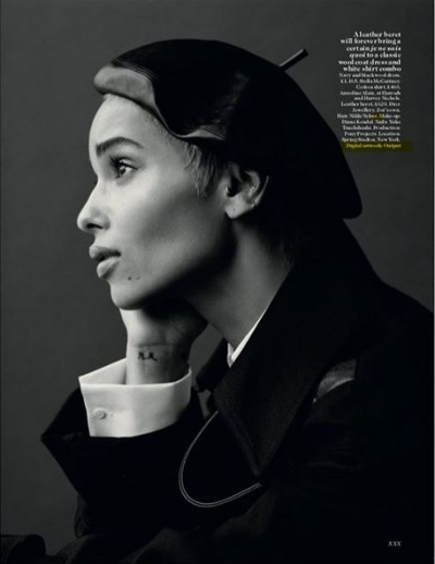 Зои Кравиц украсила обложку британского Vogue