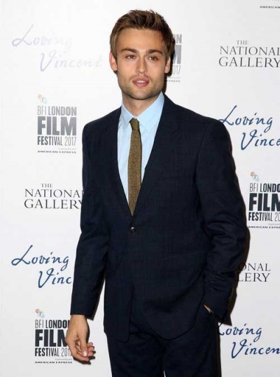 Дэмиен Льюис и Дуглас Бут на премьере "С любовью, Винсент" в Лондоне