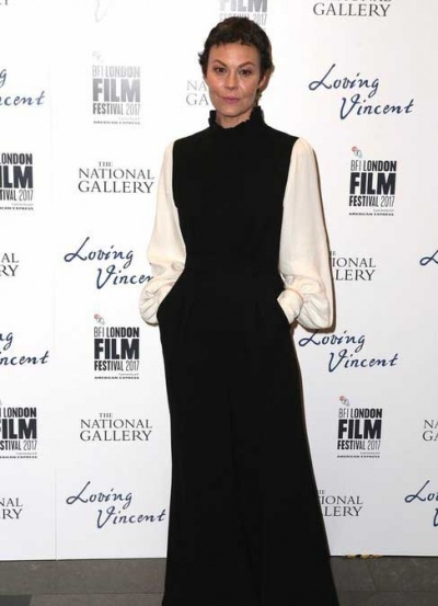 Дэмиен Льюис и Дуглас Бут на премьере "С любовью, Винсент" в Лондоне