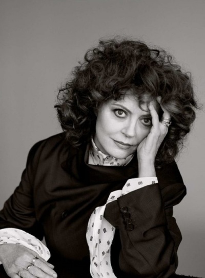 Сьюзен Сарандон в черно-белой фотосессии для глянца