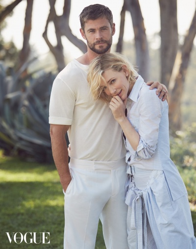 Крис Хемсворт и Кейт Бланшетт в совместной фотосессии