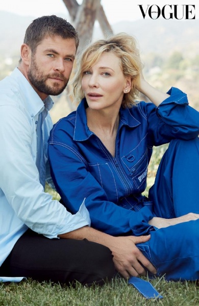 Крис Хемсворт и Кейт Бланшетт в совместной фотосессии