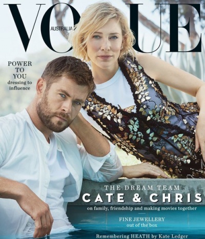 Крис Хемсворт и Кейт Бланшетт в совместной фотосессии