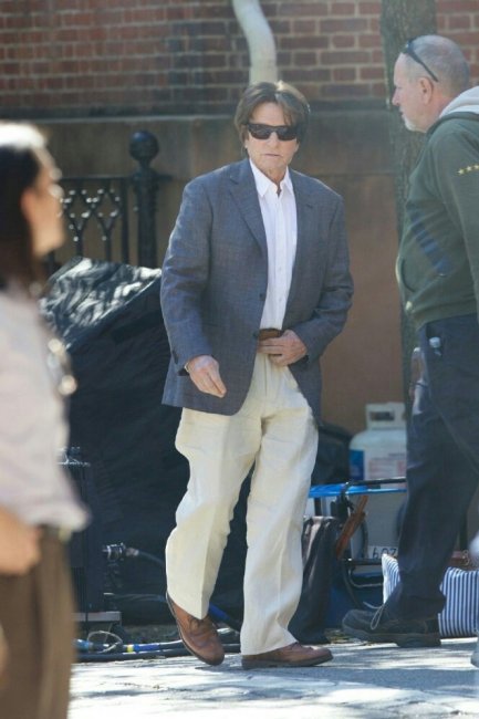 Мишель Пфайффер на съемках фильма "Человек-муравей и Оса"